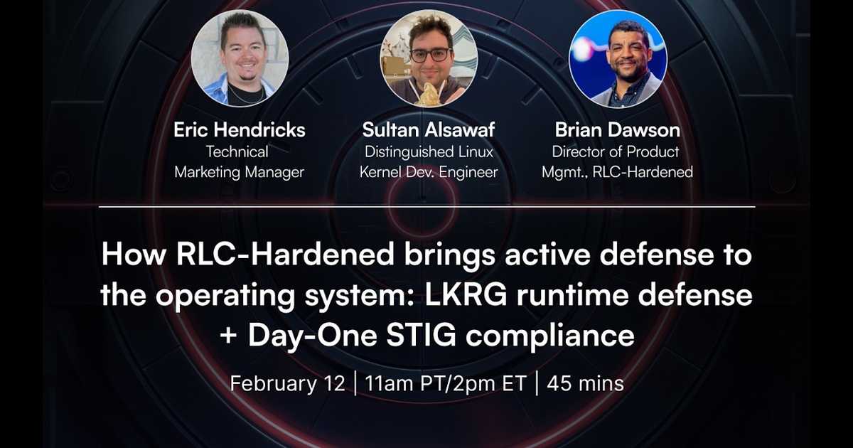 How RLC-Hardened brings active defense to the operating system webinar poster