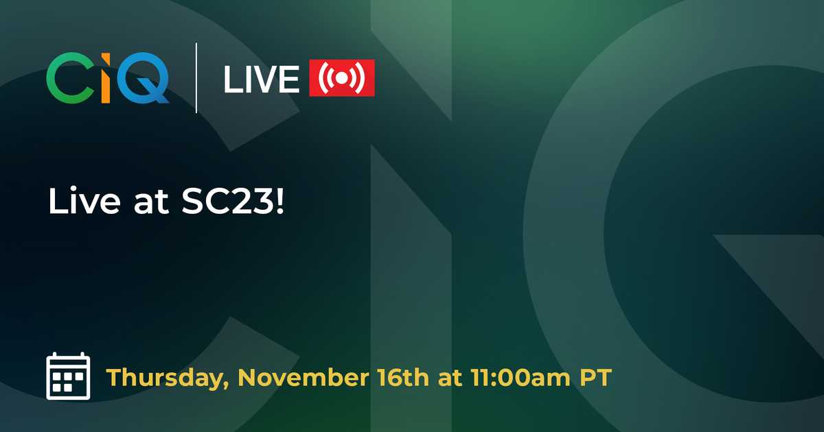 Live Demos at SC23! webinar poster