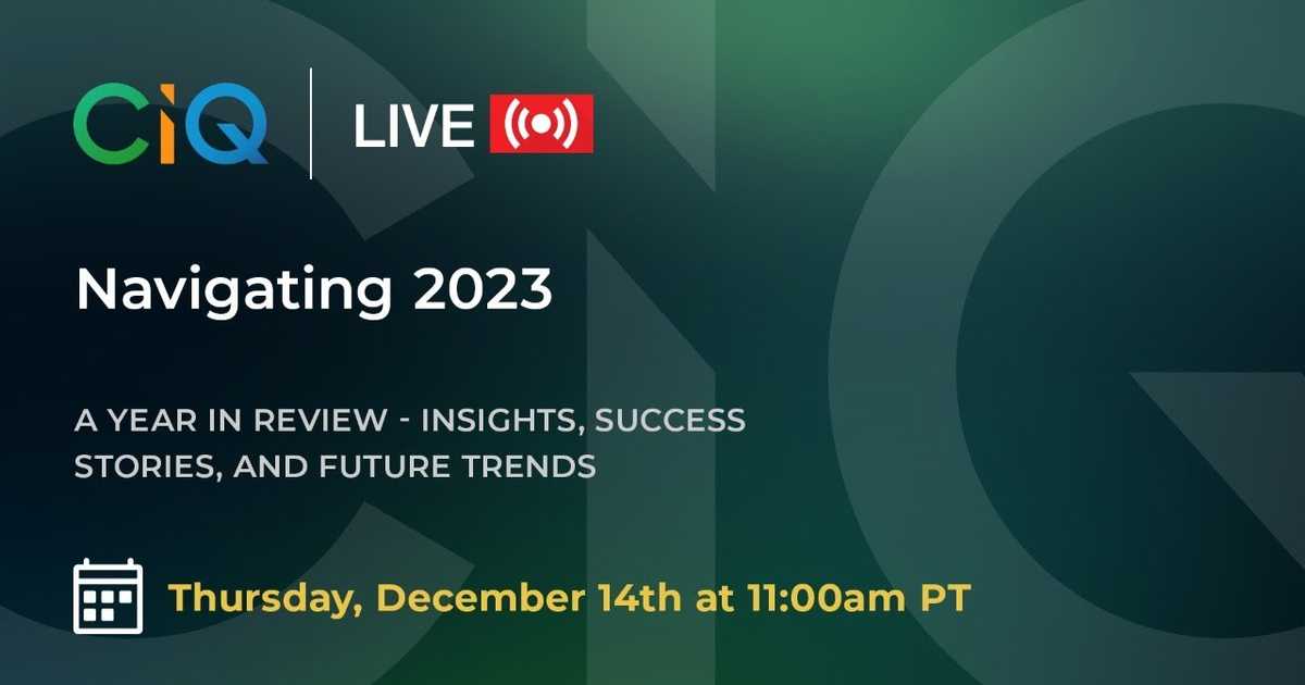 Navigating 2023: A Year in Review - Insights, Success Stories, and Future Trends webinar poster